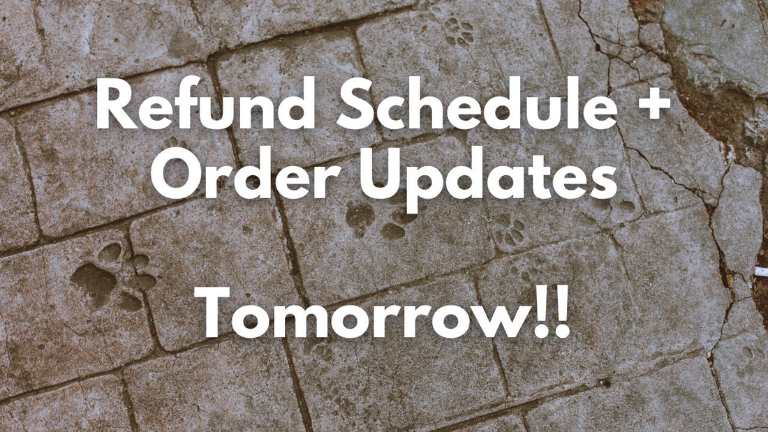 Refund Schedule & Order Updates Will Be Available Tomorrow