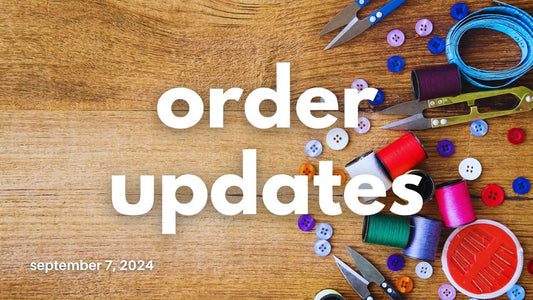 Early September Order Updates - Agashi Shop