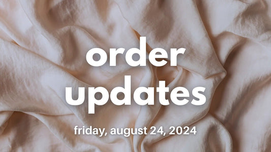 End of August Order Updates - Agashi Shop