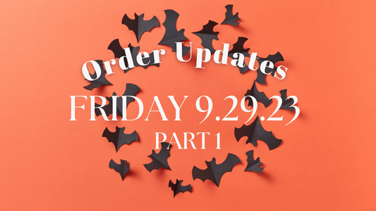 End of September Order Updates - Part 1 - Agashi Shop