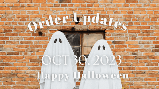 Happy Halloween plus this week's Order Updates - Agashi Shop