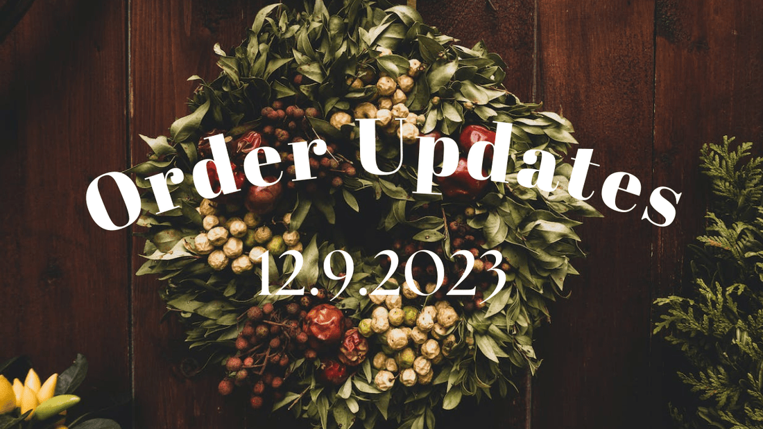 Mid-December 2023 Order Updates - Agashi Shop