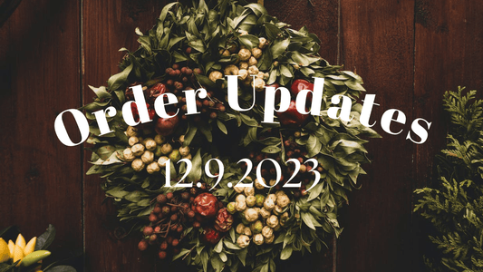 Mid-December 2023 Order Updates - Agashi Shop