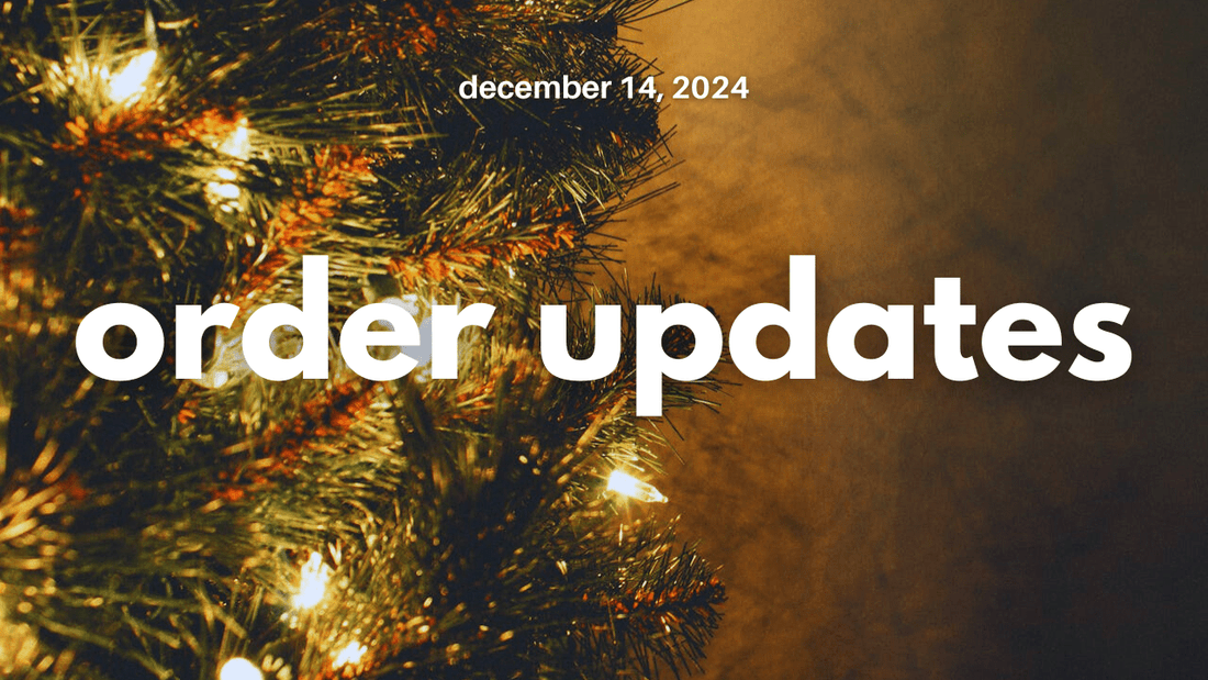 Mid-December Order Updates - Agashi Shop