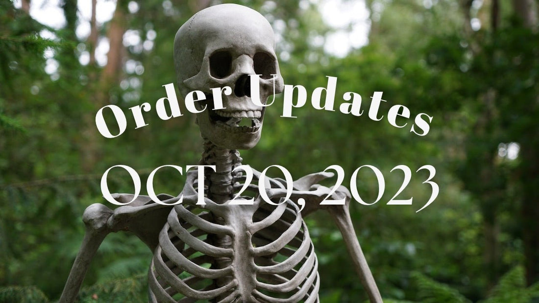 October Order Updates - Friday, 10/20/23 - Agashi Shop