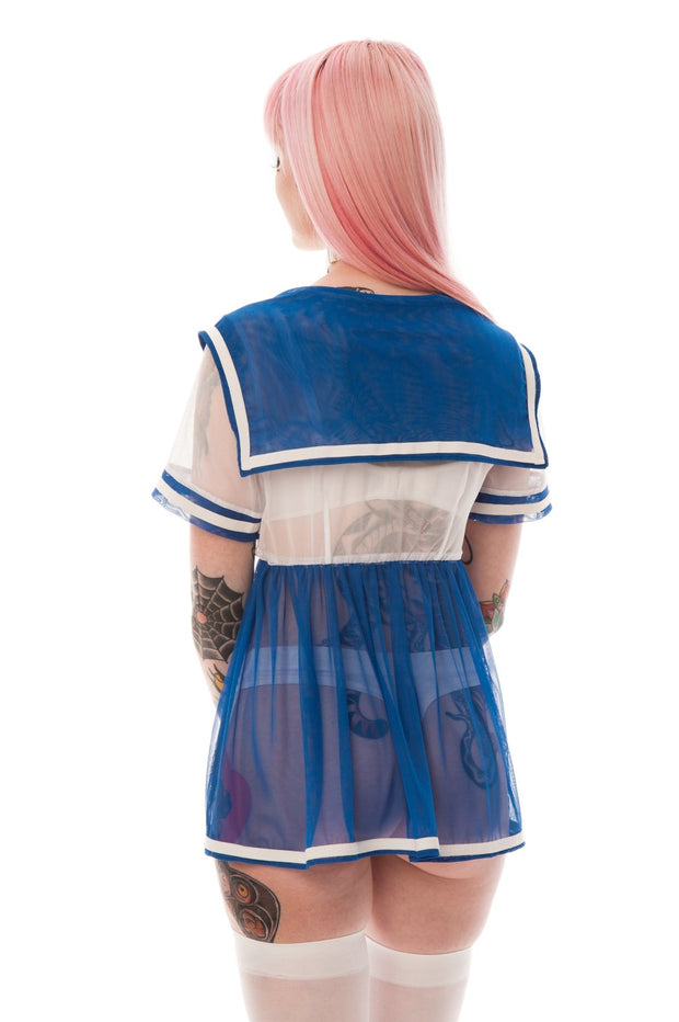 Ayumi Moon Short Sleeve Babydoll - Agashi Shop