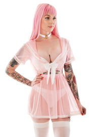 Ayumi Pink Short Sleeve Seifuku Set - Agashi Shop