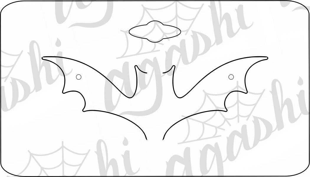 Bat Wing Dangle Earring Card - Agashi Shop