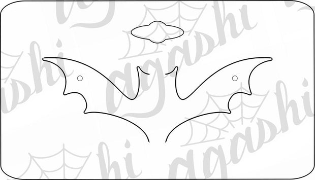 Bat Wing Dangle Earring Card - Agashi Shop