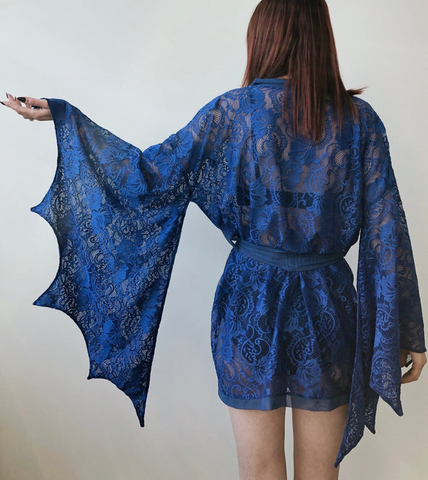 Clearance Sample Sale - Stretch Lace Bat Wing Kimono Lot - Agashi Shop
