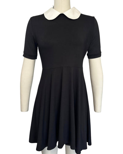 Clearance - Wednesday Short Sleeve Mini Bamboo Jersey Dress Sample - Agashi Shop