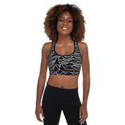 Dark Waves Padded Sports Bra - Agashi Shop