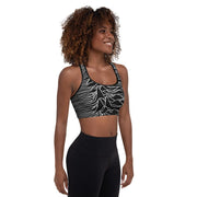 Dark Waves Padded Sports Bra - Agashi Shop