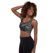 Dark Waves Padded Sports Bra - Agashi Shop