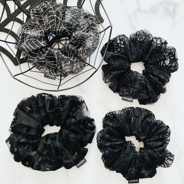 DIY Kit or Made to Order Spiderweb Scrunchies - Agashi Shop
