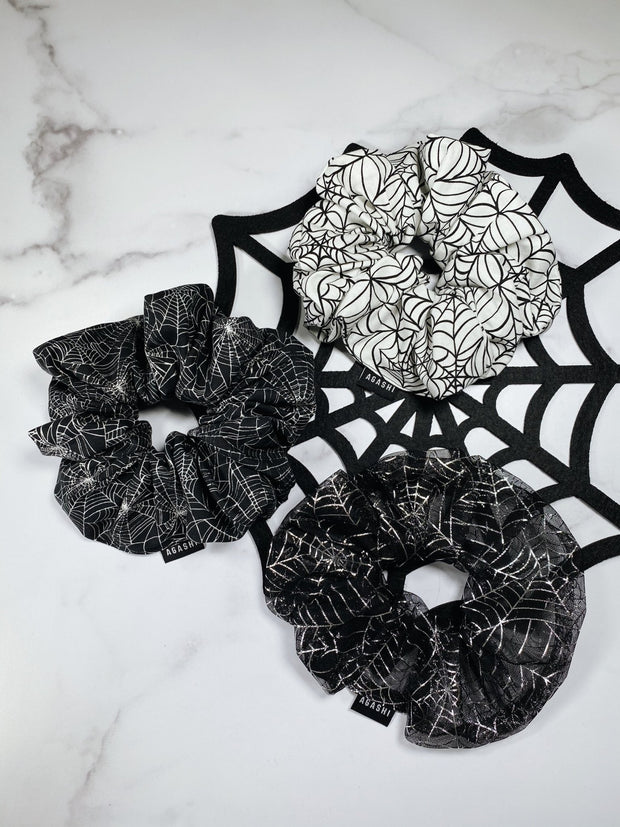 DIY Kit or Made to Order Spiderweb Scrunchies - Agashi Shop