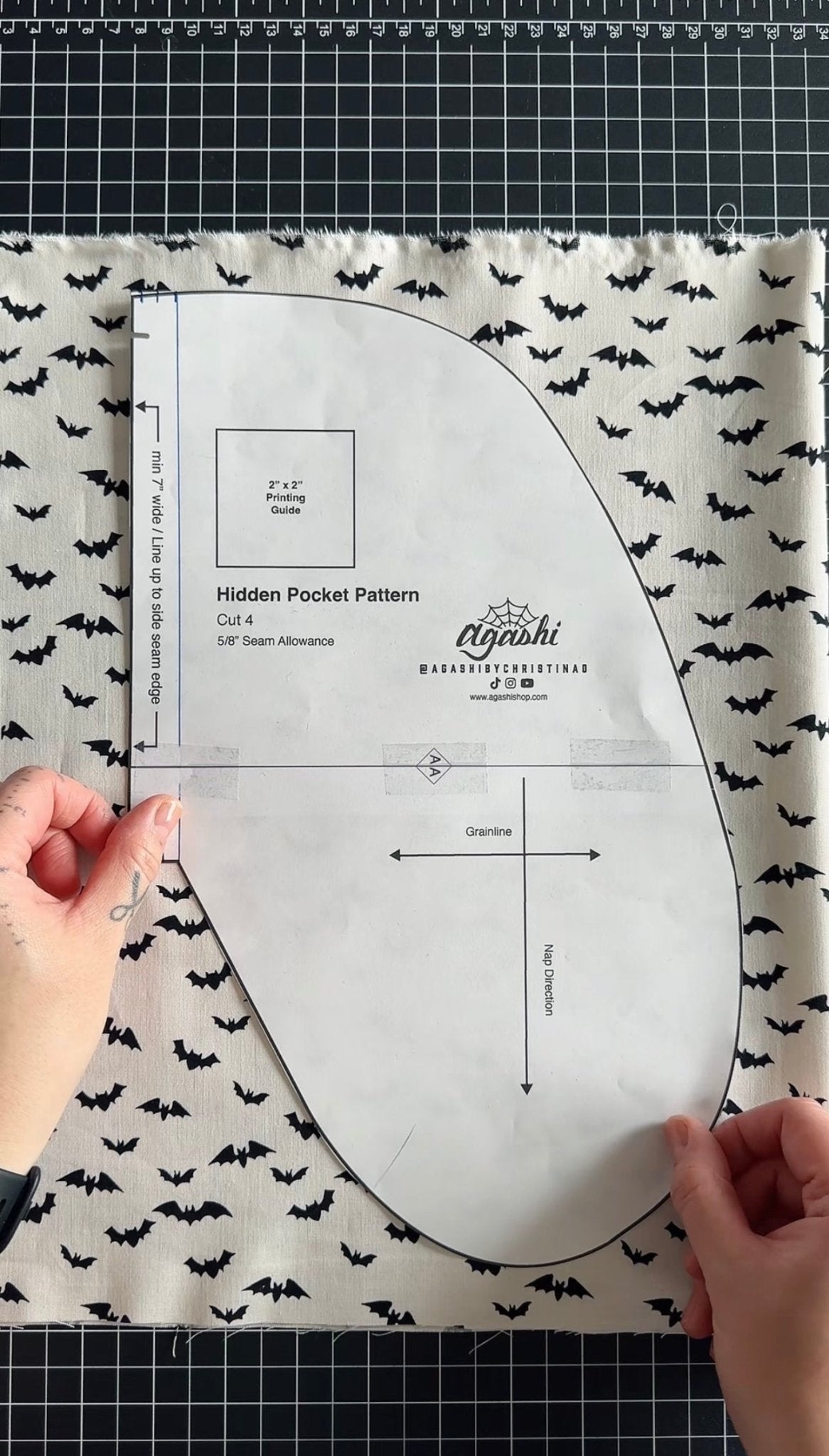 Hidden Pocket Digital Sewing Pattern - Agashi Shop