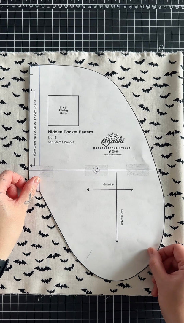 Hidden Pocket Digital Sewing Pattern - Agashi Shop