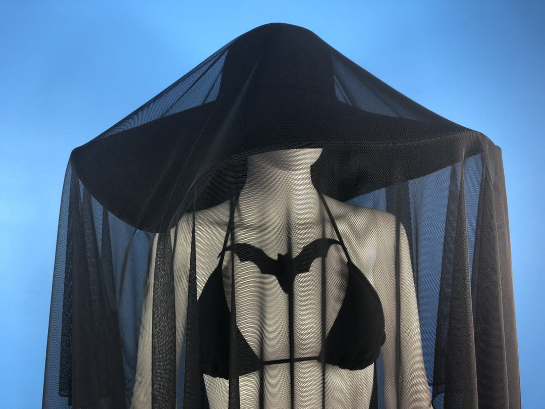 Set - Summer Mesh Veil & Some Like It Goth Hat – Agashi Shop display picture 1