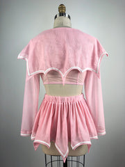 Special Edition Pastel Pink Ayumi Bat Wing Seifuku Set - Agashi Shop