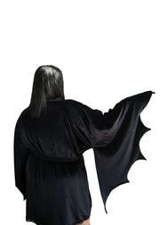 Velvet Bat Wing Kimono - Agashi Shop