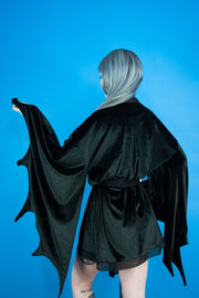 Velvet Bat Wing Kimono - Agashi Shop